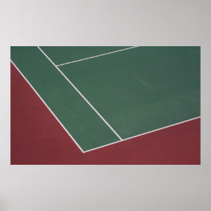 Grönt och bruna sportillustrationer i fält poster