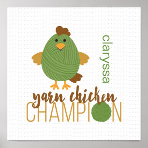 Grönt och brungarns-chickmästare Poster
