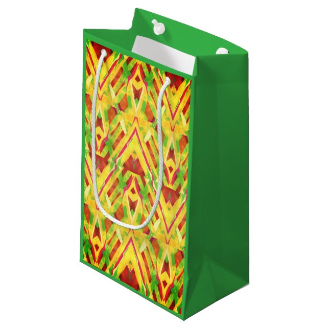 Grönt och brunt mönster (Framsidan Vinklad)