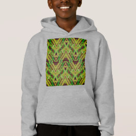 Grönt och brunt mönster t shirt