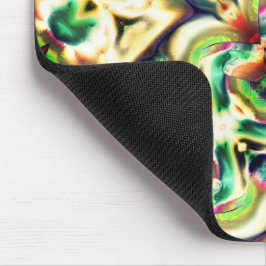 Grönt- och färgad-förhållande med råglas stil musmatta