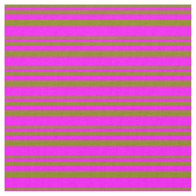 Grönt och Fuchsia-Färgad, lind/stripe Mönster Tyg (Närbild)