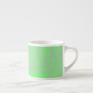 grönt- och grått-marmor espressomugg