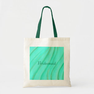Grönt- och guld-blandningar, Bridesmaid tote bags Tygkasse