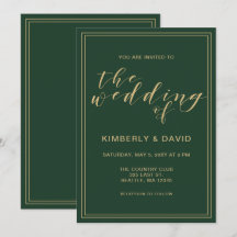 Grönt och Guld Bröllop