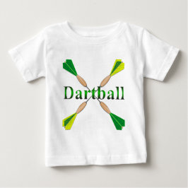 Grönt och Guld Dartball Darts T Shirt