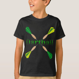 Grönt och Guld Dartball Darts Tee