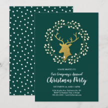 Grönt och Guld Den moderna juldagen Helgdag Party