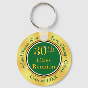 Grönt och Guld-högskolereunionsidéer 30 år Nyckelring