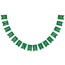 Grönt och Guld jul Vimplar