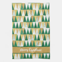 Grönt och Guld Julgranar