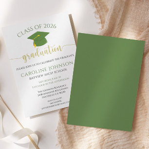 Grönt och Guld-klass för Studentfest Inbjudningar
