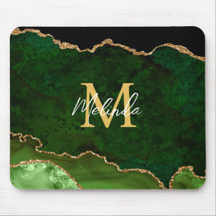 Grönt och Guld Marble Agate Musmatta