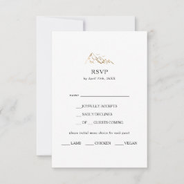 Grönt och Guld Mountain Menu Choice OSA kort