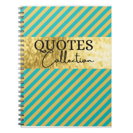 grönt- och guld-offertsamling anteckningsbok