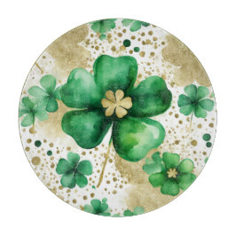 Grönt och Guld St patrick's day Shamrock