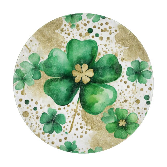 Grönt och Guld St patrick's day Shamrock (Framsidan)
