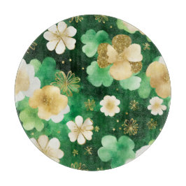 Grönt och Guld St patrick's day Shamrock