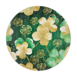 Grönt och Guld St patrick's day Shamrock