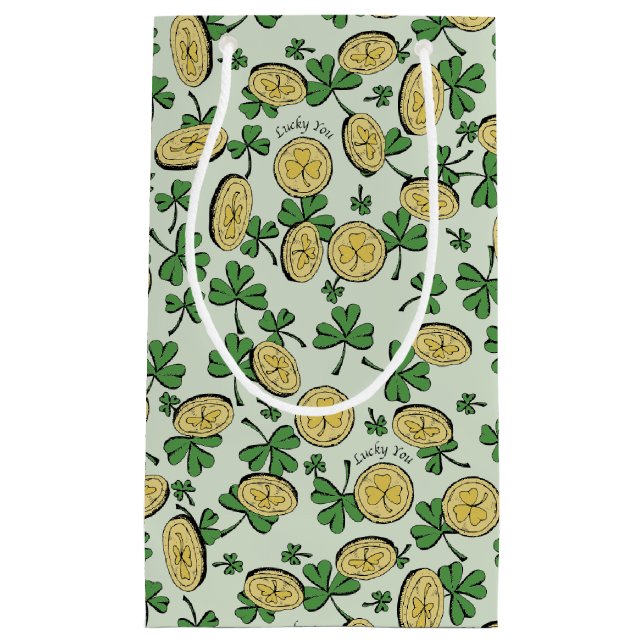 Grönt och Guld St Patrick's Lucky You Shamrock (Framsidan)