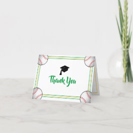 Grönt och Guld Studenten Tack Kort