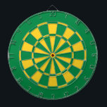 Grönt och Guld Team Färg Dartboard och Darts Darttavla<br><div class="desc">Fantastisk-teamet färg grönt och guld (gult) med dartboard för ditt sovrum, spelrum, busskontor eller mangrottor! Roligtens idrottsledare för sportfantastens jakt på grönten och guld! En underbar gåva till din pojkvän, make, son eller pappa!</div>