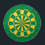 Grönt och Guld Team Färg Dartboard och Darts Darttavla<br><div class="desc">Fantastisk-teamet färg grönt och guld (gult) med dartboard för ditt sovrum,  spelrum,  busskontor eller mangrottor! Roligtens idrottsledare för sportfantastens jakt på grönten och guld! En underbar gåva till din pojkvän,  make,  son eller pappa!</div>