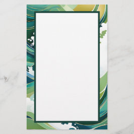 Grönt och Guld Vågar Brevpapper