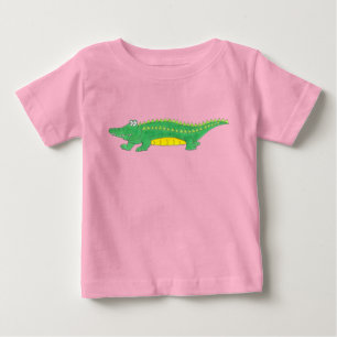 Grönt och Gult Alligator Gator Tee