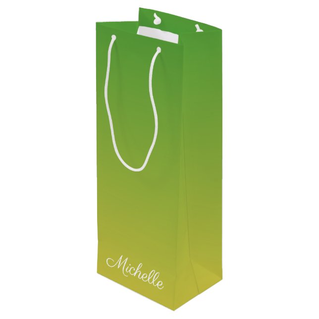 grönt och gult för personlig (Baksidan Vinklad)