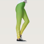 grönt och gult för personlig leggings<br><div class="desc">grönt och gult för personlig</div>
