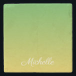 grönt och gult för personlig stenunderlägg<br><div class="desc">grönt och gult för personlig</div>