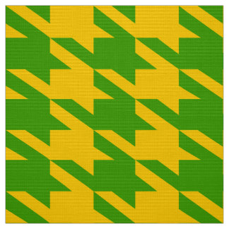 Grönt och Gult Houndstooth Seamless Mönster Tyg