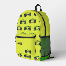 Grönt och gult, indicerat monster lastbil