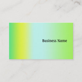 Grönt och gult visitkort