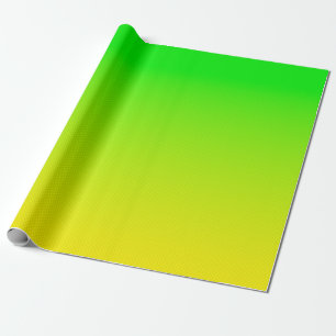 Grönt- och gultens nyonövertoning presentpapper