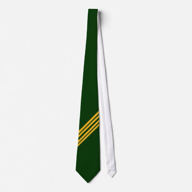 Grönt- och gultrand - tie slips (Framsida)