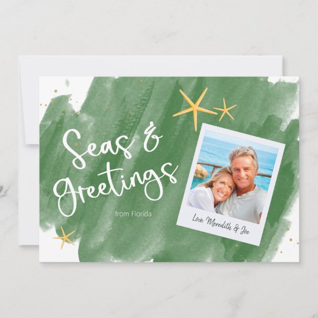 Grönt och Helgdag för havsvatten och Hälsning (Framsida)