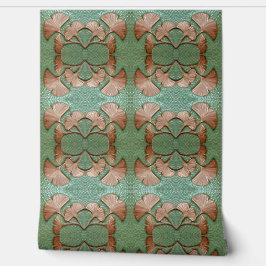 Grönt och koppar Gingko 2' x 4'