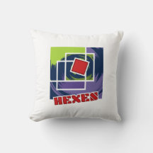 Grönt och Lila Abstrakt Rebel-fyrkanter med hexor