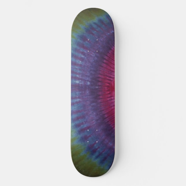 Grönt och Lila Färgskartong Skateboard Bräda 19,5 Cm (Framsida)