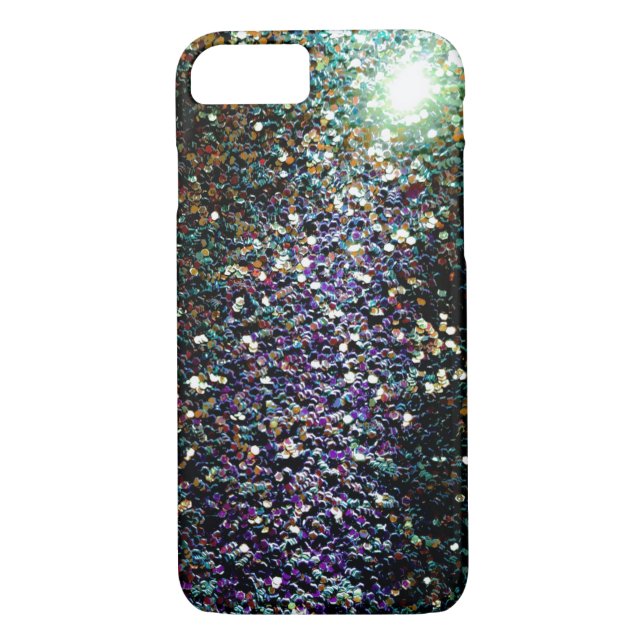 Grönt och Lila, Glitter och stjärnor Case-Mate iPhone Skal (Baksida)