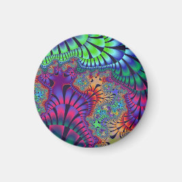 Grönt och Lila Melt Magnet