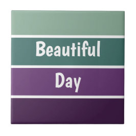 Grönt och Lila Rand Stone Kakelplatta