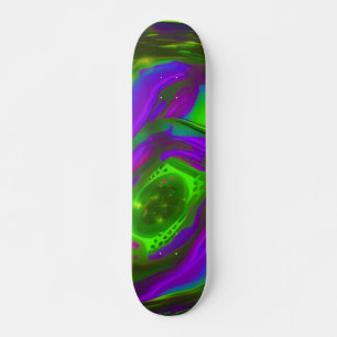Grönt och Lila Skateboard