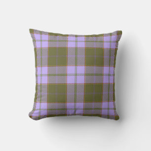 Grönt och Lila Tartan Play Scottish Seamless Pa Kudde