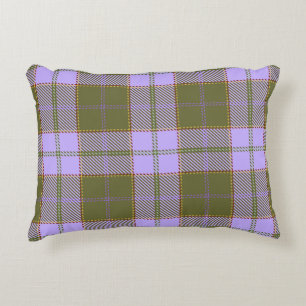 Grönt och Lila Tartan Play Scottish Seamless Pa Prydnadskudde