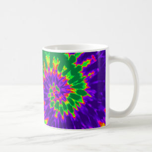 Grönt- och lilaTiefärg Kaffemugg