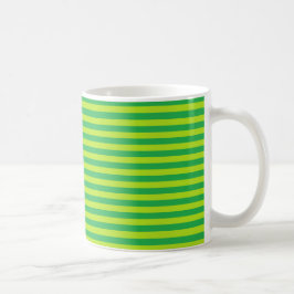 Grönt och Lime Green Rand Kaffemugg