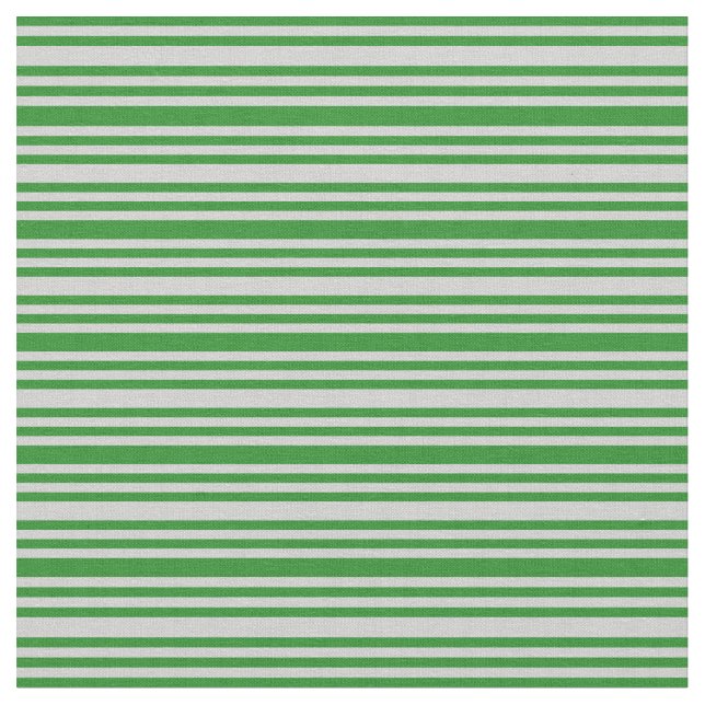 Grönt och ljus Grått Färgad Linted Mönster Tyg (Närbild)